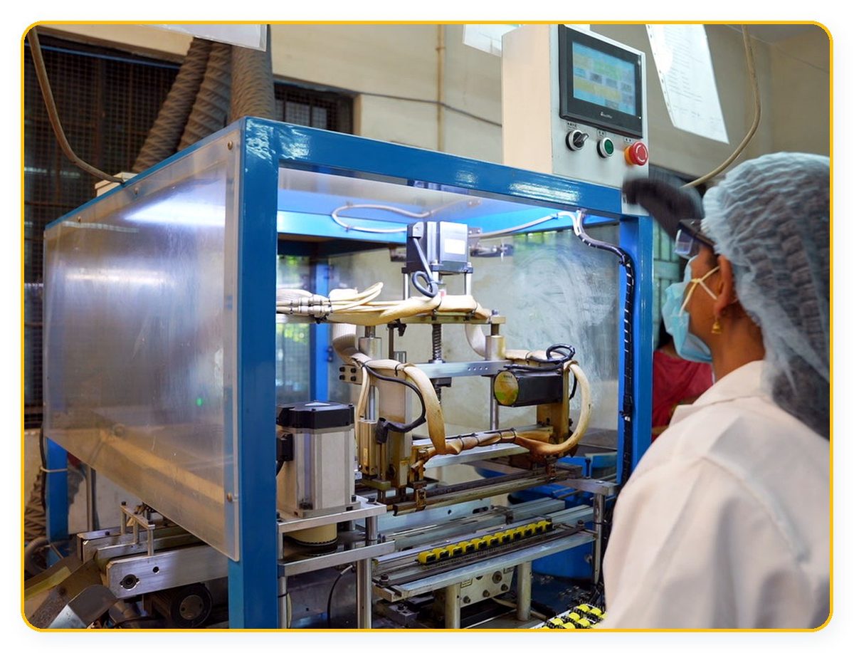 Automatic winding cell