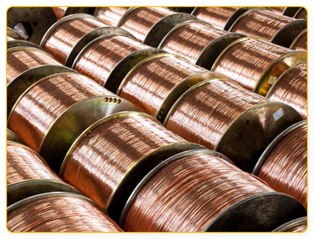 Copper winding wire stock